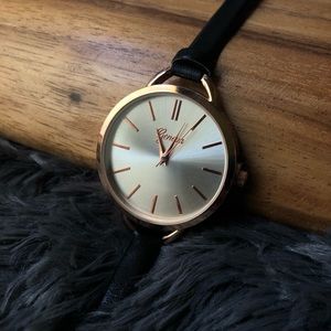 Geneva Sleek Black Watch